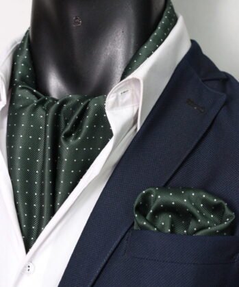 Green Ascot Dotted with Hanky
