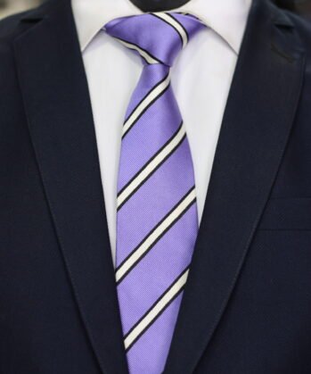Stripe Jacquard Neck Tie