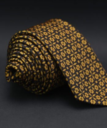 Geometric Jaquard Neck Tie