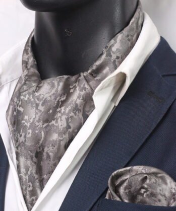 Grey Ascot Paisley with Hanky