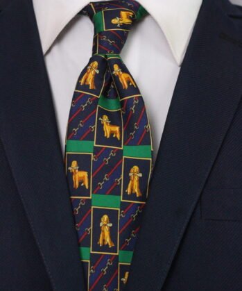 Dog Jaquard Neck Tie