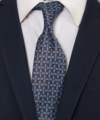 Geometric Jaquard Neck Tie
