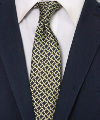 Geometric Jaquard Neck Tie