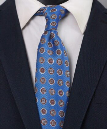 Geometric Jaquard Neck Tie
