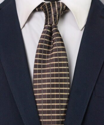 Geometric Jaquard Neck Tie
