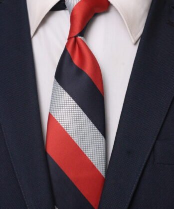 Stripe Jaquard Neck Tie