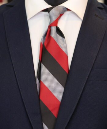 Stripe Jaquard Neck Tie