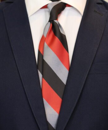 Stripe Jaquard Neck Tie