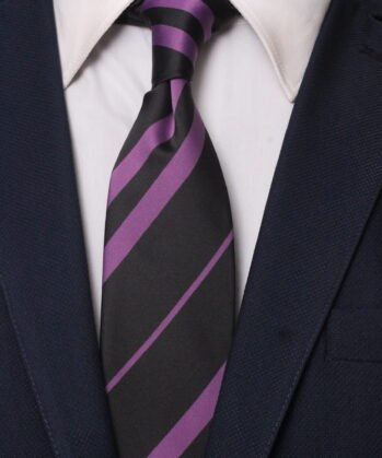 Stripe Jaquard Neck Tie
