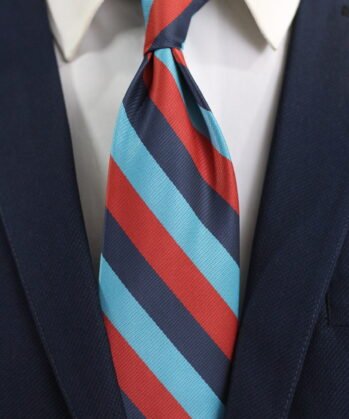 Stripe Jaquard Neck Tie