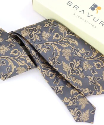 Floralf Jaquard Neck Tie