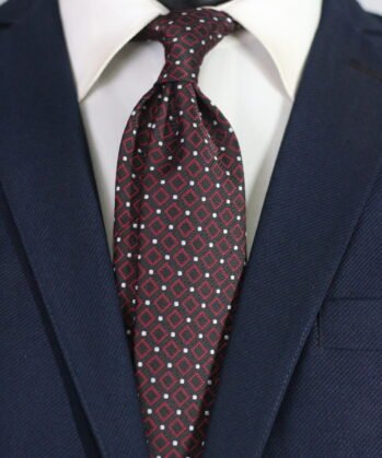 Geometric Jaquard Neck Tie