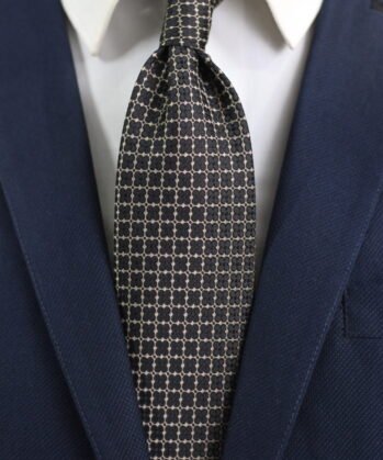Geometric Jaquard Neck Tie