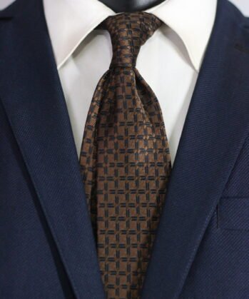 Geometric Jaquard Neck Tie