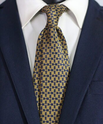 Geometric Jaquard Neck Tie