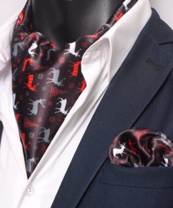 Black Ascot Christmas  with Hanky