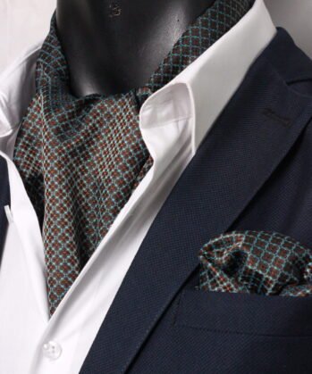 Brown Ascot Geometric with Hanky