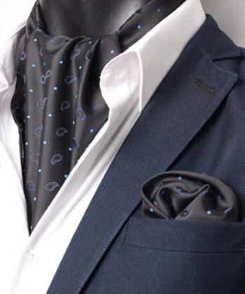 Black Ascot Paisley with Hanky