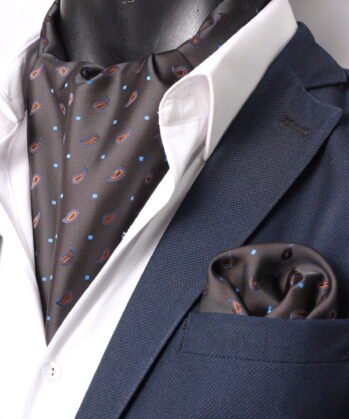 Brown Ascot Paisley with Hanky