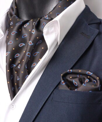 Brown Ascot Paisley with Hanky