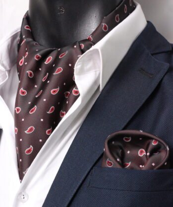 Brown Ascot Paisley with Hanky