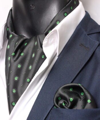 Black Ascot Graphic with Hanky