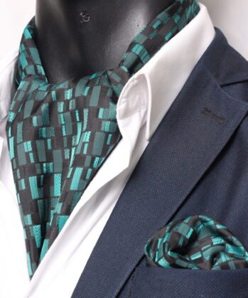 Mint Green Ascot Scattered with Hanky