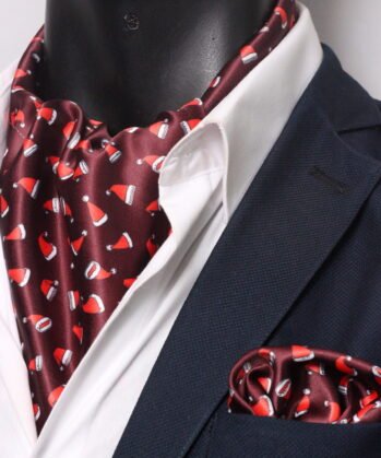 Maroon Ascot Christmas with Hanky