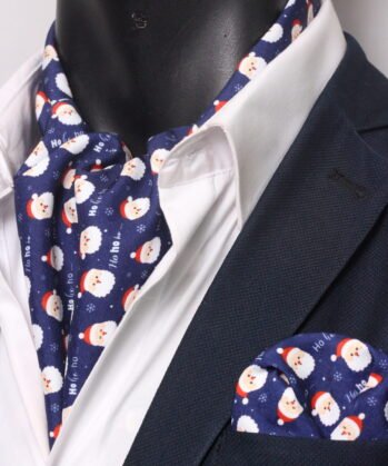 Navy Ascot Christmas  with Hanky