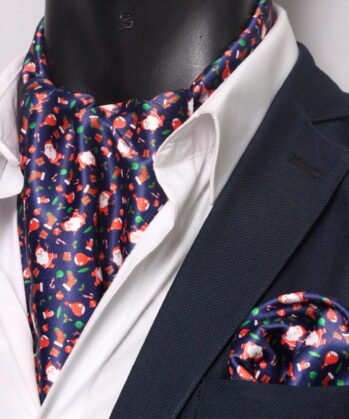 Navy Ascot Christmas  with Hanky