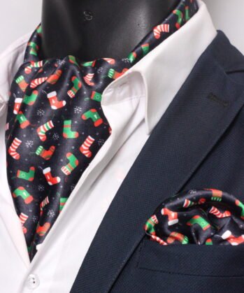 Navy Ascot Christmas with Hanky