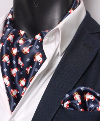 Navy Ascot Christmas with Hanky