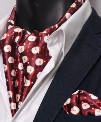 Maroon Ascot Christmas with Hanky