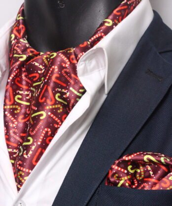 Maroon Ascot Christmas with Hanky