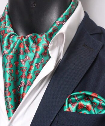 Dark Green Ascot Christmas  with Hanky