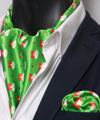 Green Ascot Christmas  with Hanky