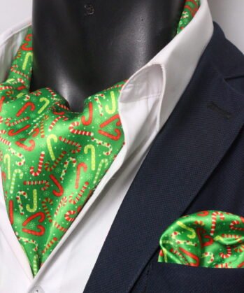 Green Ascot Christmas  with Hanky