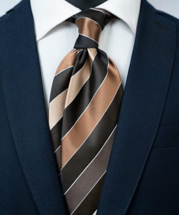 Stripe Jaquard Neck Tie