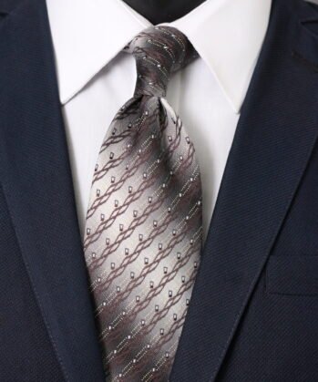 Geometric Jaquard Neck Tie