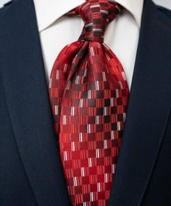 Geometric Jaquard Neck Tie