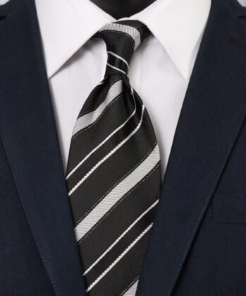 Stripe Jaquard Neck Tie