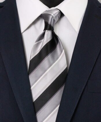 Stripe Jaquard Neck Tie