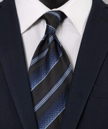 Stripe Jaquard Neck Tie