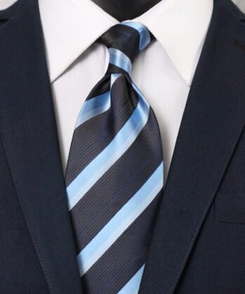 Stripe Jaquard Neck Tie