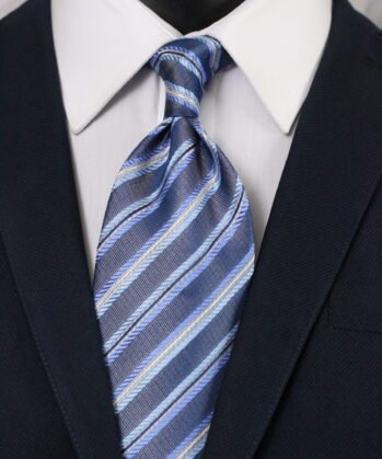 Stripe Jaquard Neck Tie