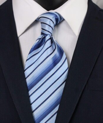 Stripe Jaquard Neck Tie