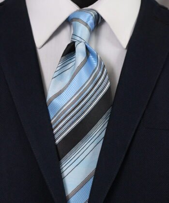 Stripe Jaquard Neck Tie