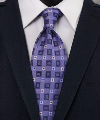 Geometric Jaquard Neck Tie