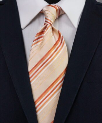 Stripe Jaquard Neck Tie