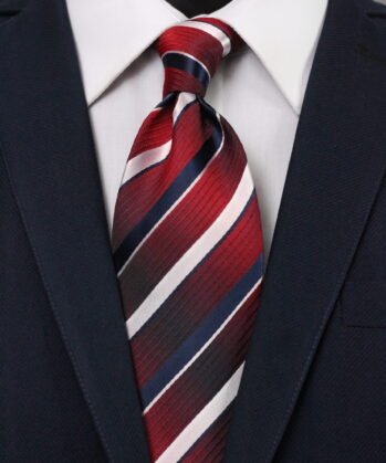 Stripe Jaquard Neck Tie